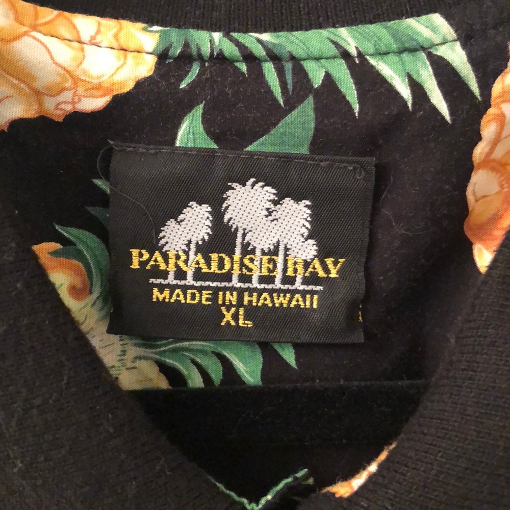 Sold!!Paradise Bay pineapple Polo Hawaiian Dad - Picture 3 of 8